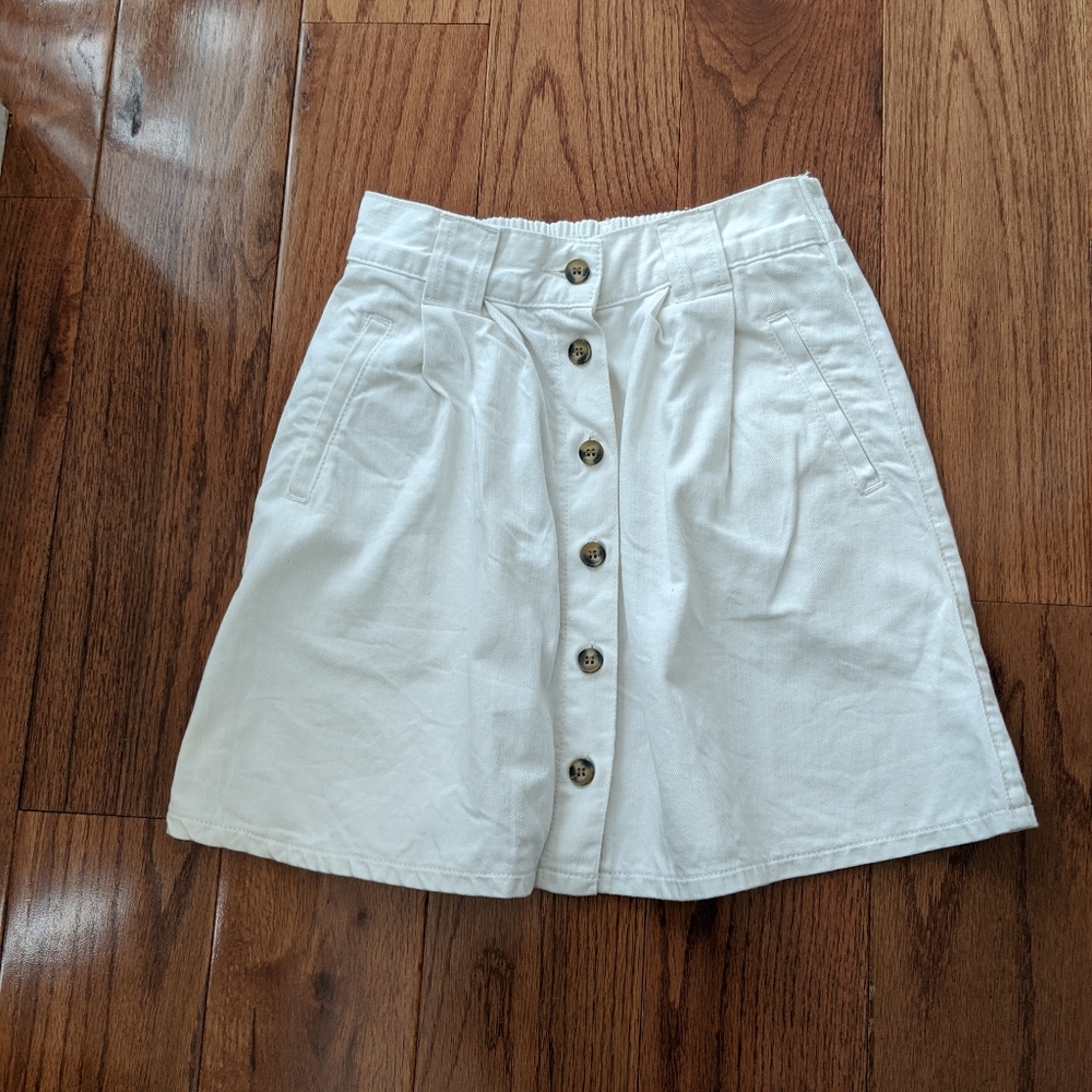 ASOS white cotton skirt UK sz 2